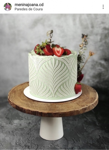 Menina Joana Cake Design, Cenário Concrete & White Table  #197, com Cenário Dark Wall #230